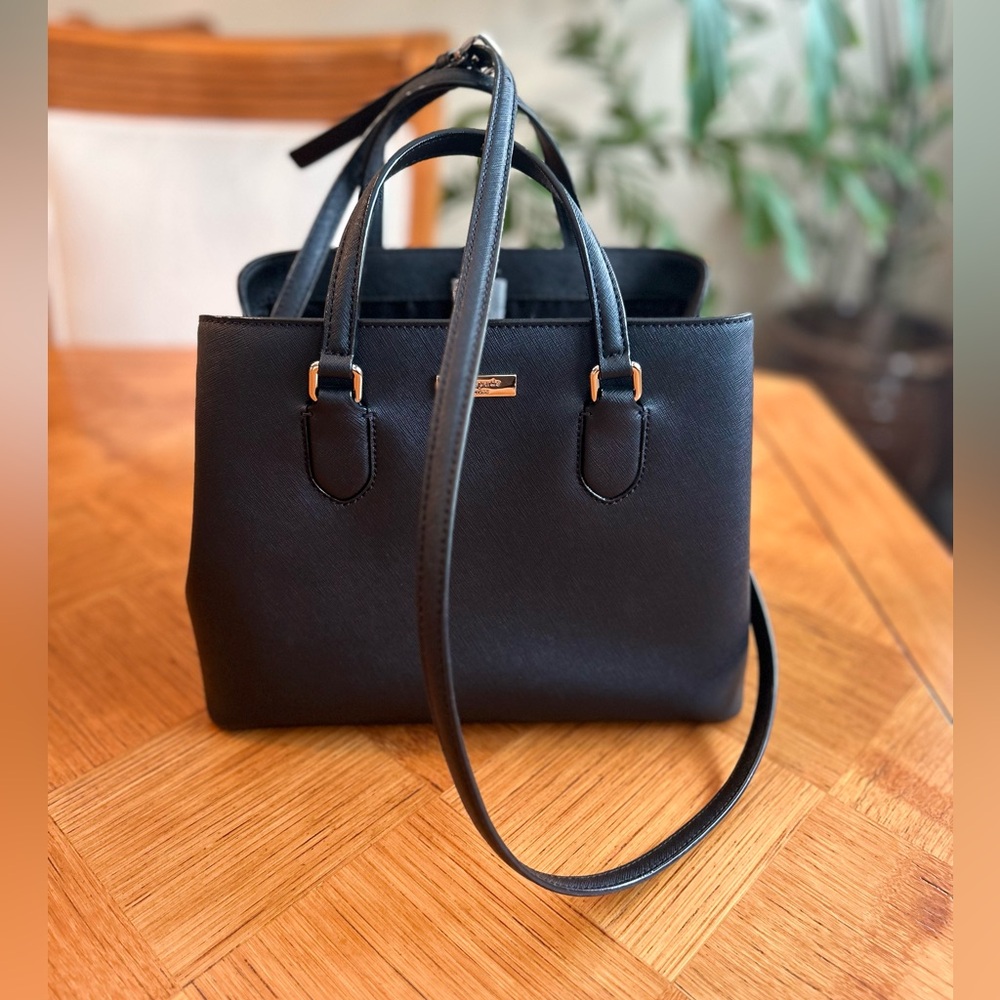 CLEARANCE SALE-KATE SPADE NY LAUREL WAY EVANGELIE BLACK SATCHEL HANDBAG - NWT